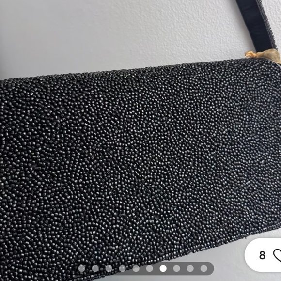 MARTINI BLACK BEADED BAG! New - Picture 3 of 4